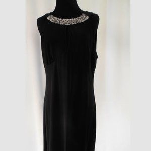 Alfani LBD with Sequin Neckline Trim